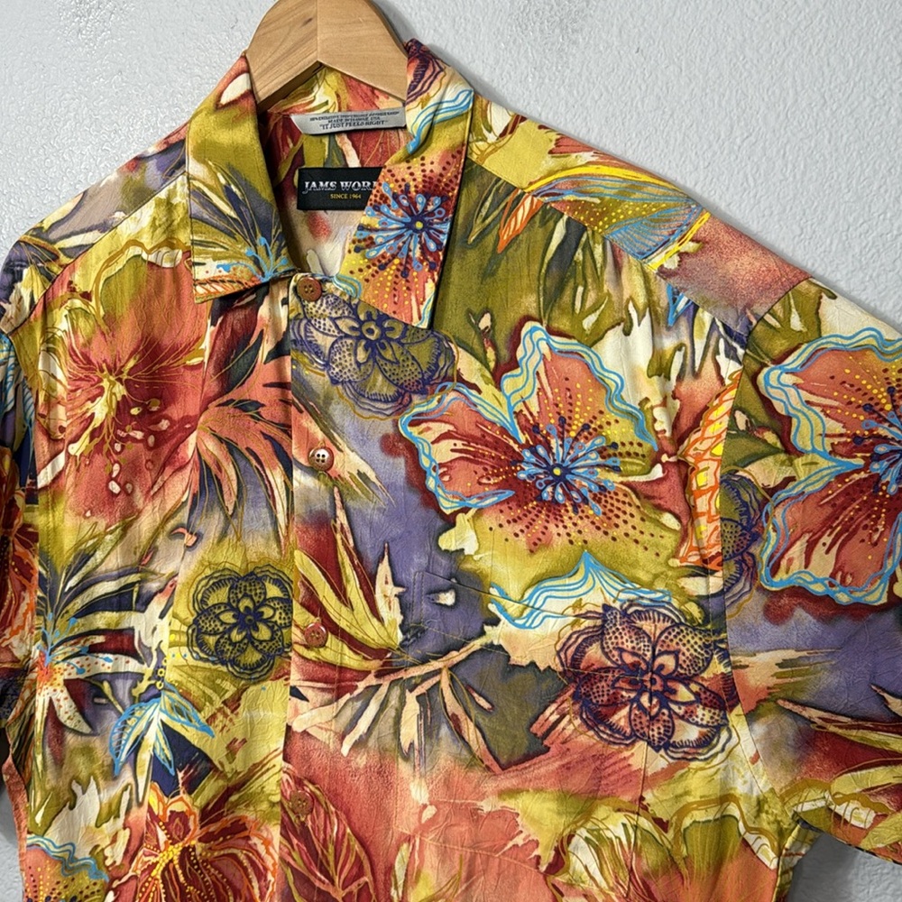 Jams World Men's Afterglow Print Hawaiian Aloha Shirt‎